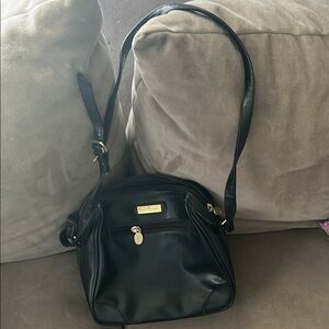 Liz Claiborne Black Leather Shoulder Bag